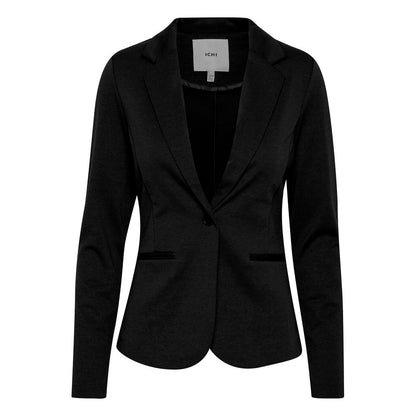 ICHI Black Polyester Suits &amp; Blazer