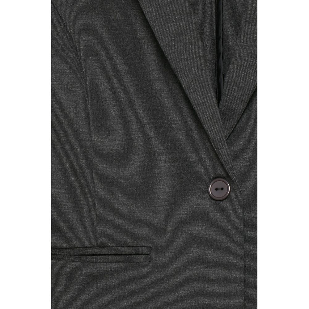 ICHI Gray Polyester Suits &amp; Blazer