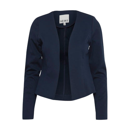 ICHI Blue Polyester Suits &amp; Blazer