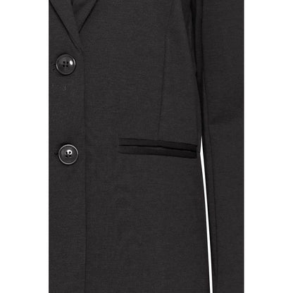 ICHI Black Recycled Polyester Suits &amp; Blazer