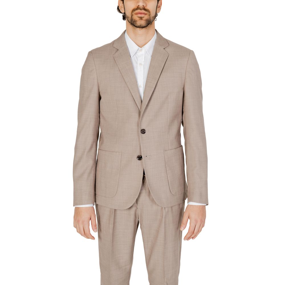 Antony Morato Beige Polyester Suit