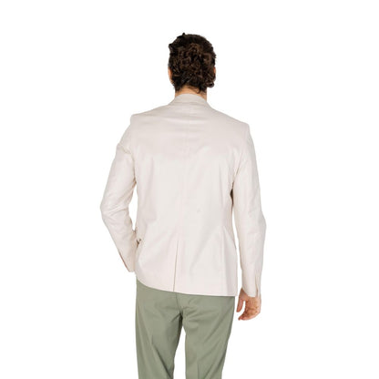 Antony Morato Cream Cotton Suit