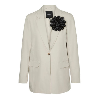 Vero Moda Beige Polyester Suits &amp; Blazer