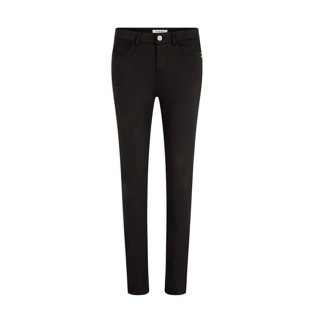 Morgan De Toi Black Cotton Jeans &amp; Pant