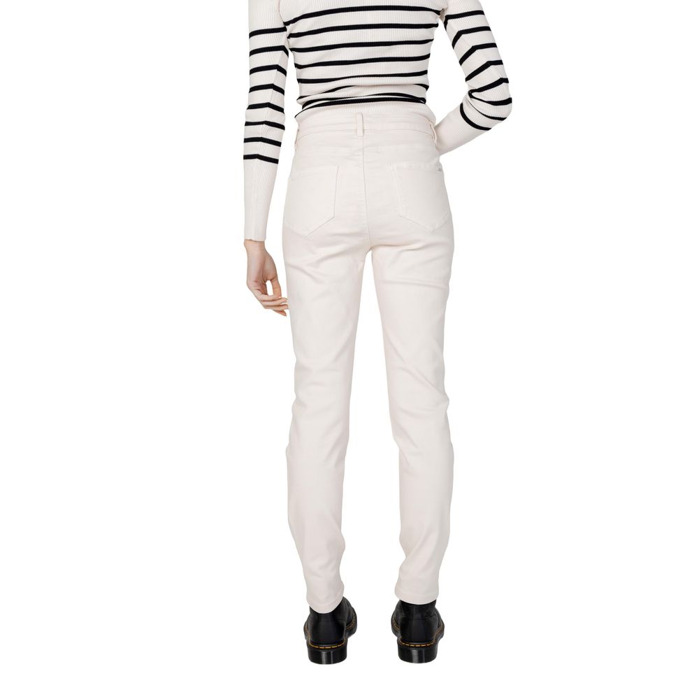 Morgan De Toi Beige Cotton Jeans &amp; Pant