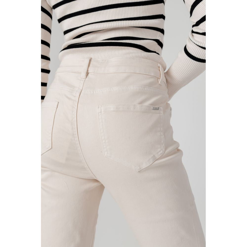 Morgan De Toi Beige Cotton Jeans &amp; Pant