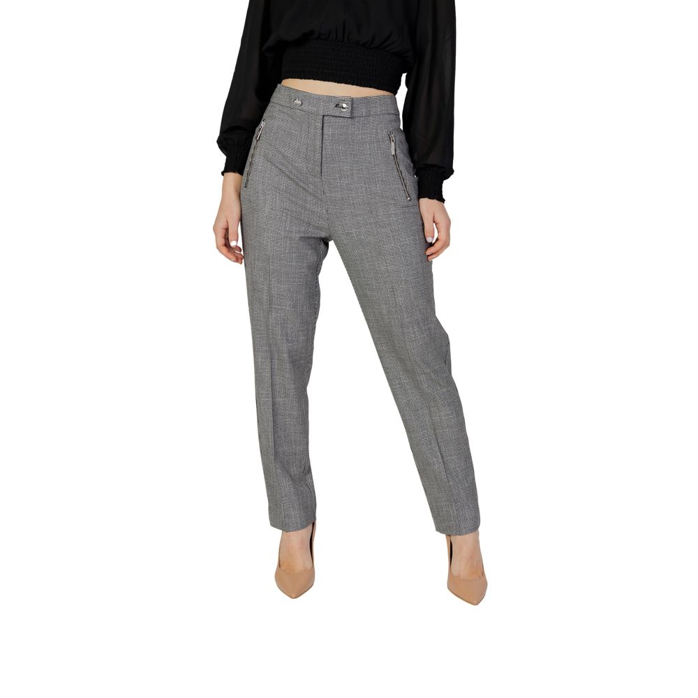 Morgan De Toi Black Polyester Jeans &amp; Pant