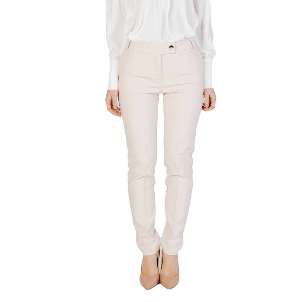 Rinascimento Beige Polyester Jeans &amp; Pant