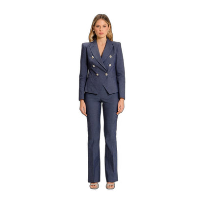 Rinascimento Blue Cotton Suits &amp; Blazer