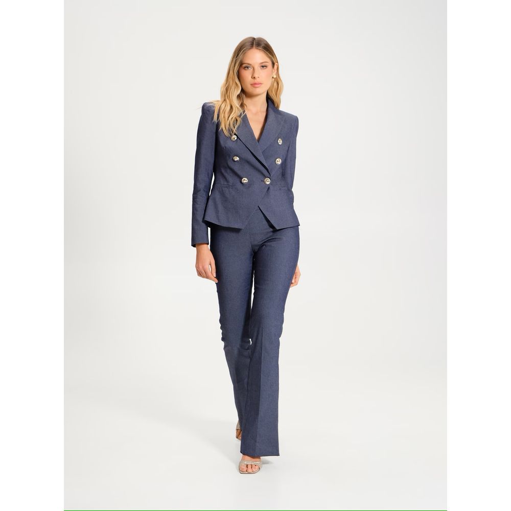 Rinascimento Blue Cotton Suits &amp; Blazer