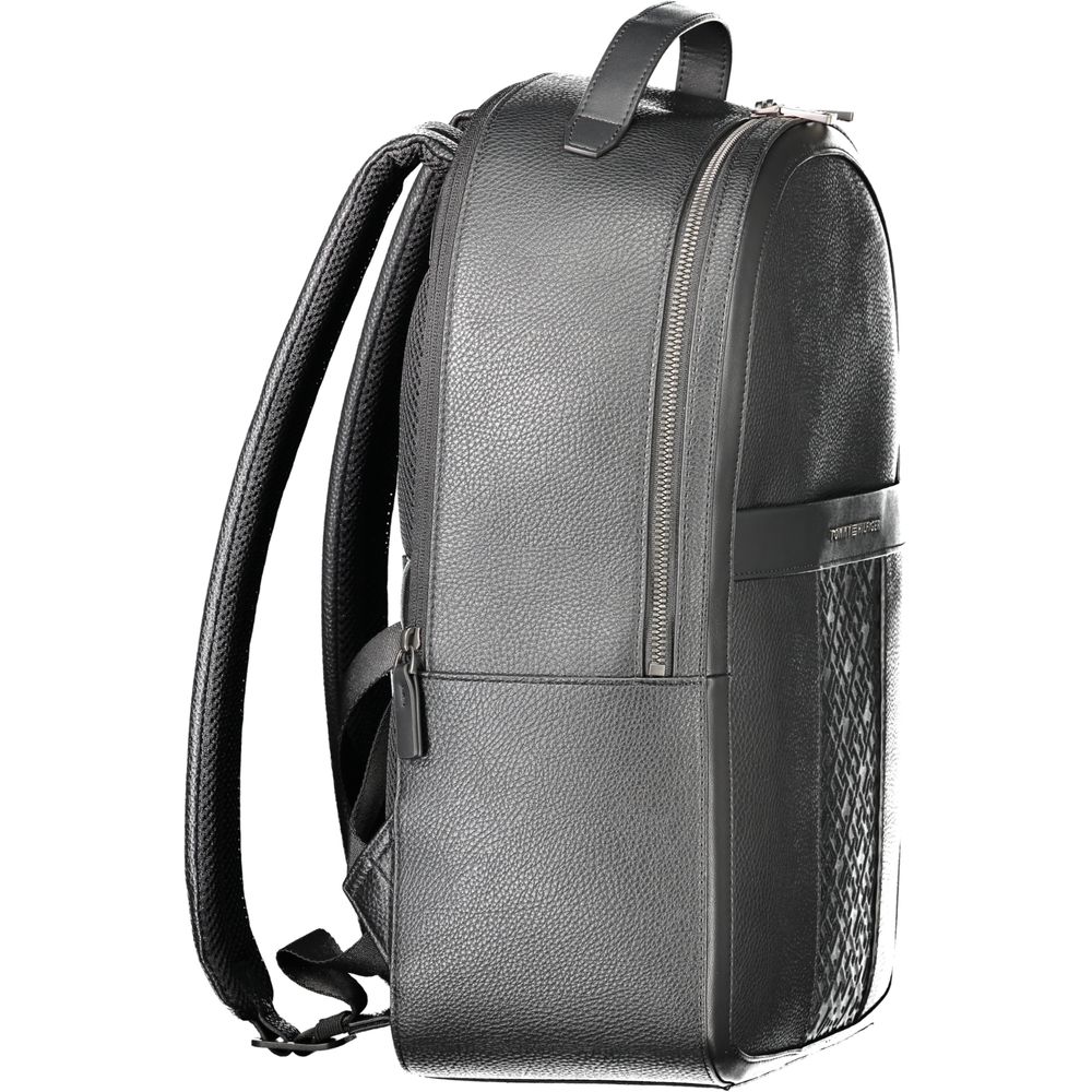 Tommy Hilfiger Black Polyester Backpack