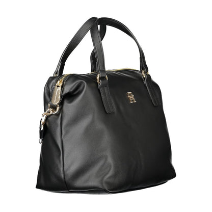 Tommy Hilfiger Black Polyester Handbag