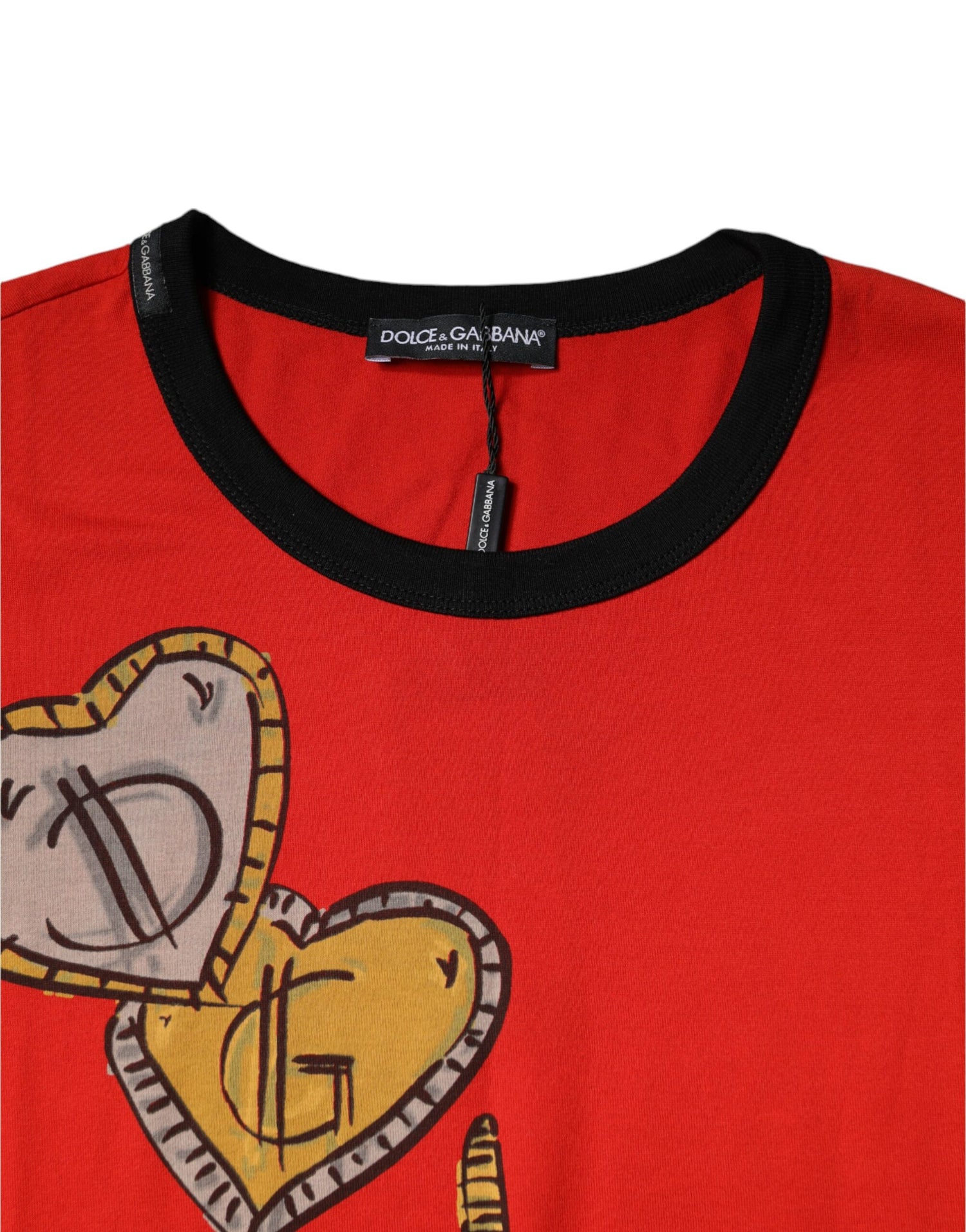 Dolce &amp; Gabbana Red 2019 Year Of The Pig Short Sleeve T-shirt