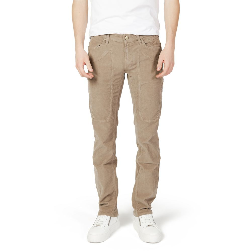 Jeckerson Beige Cotton Jeans &amp; Pant