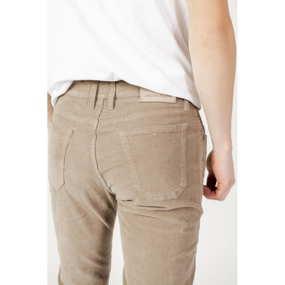 Jeckerson Beige Cotton Jeans &amp; Pant