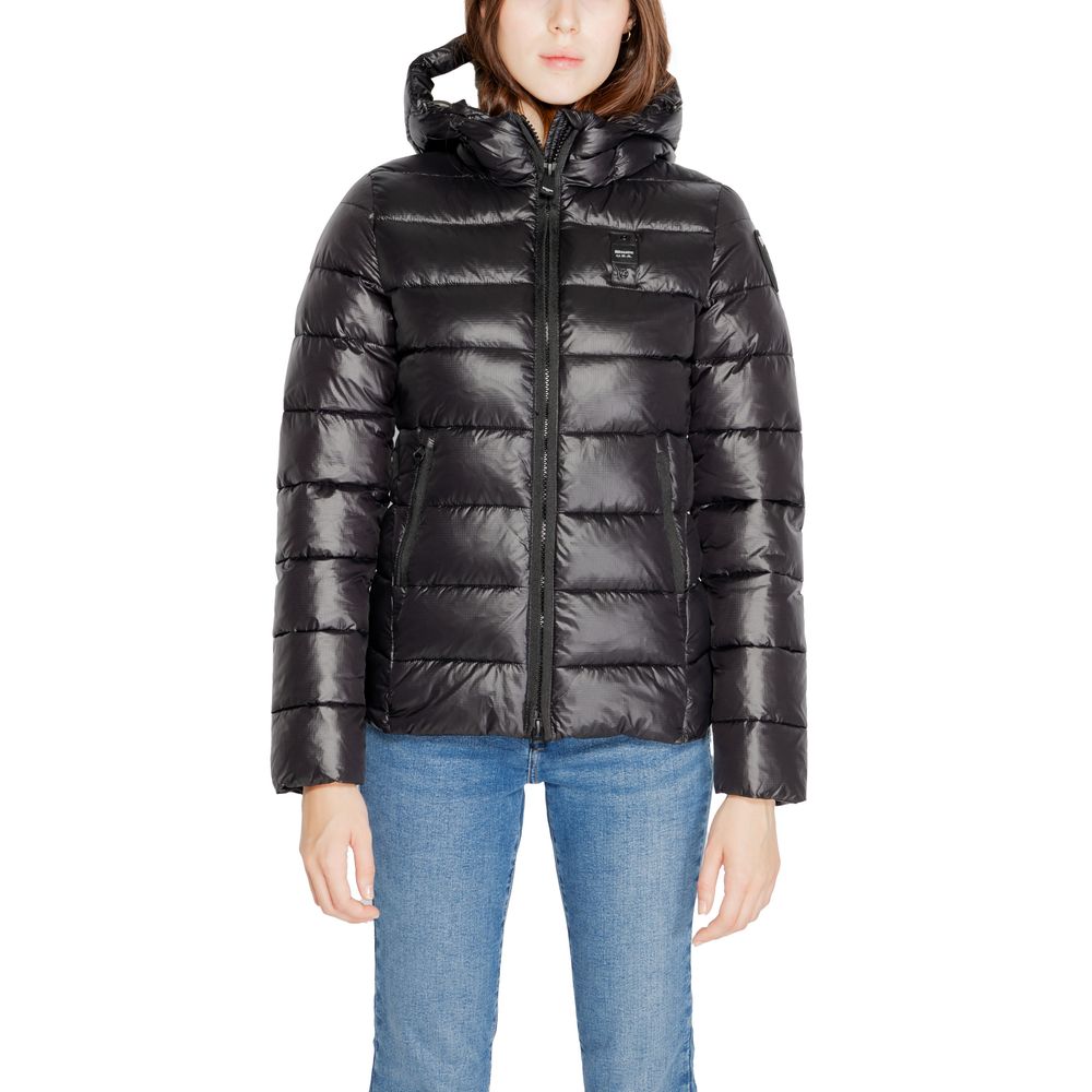 Blauer Black Polyamide Jackets &amp; Coat