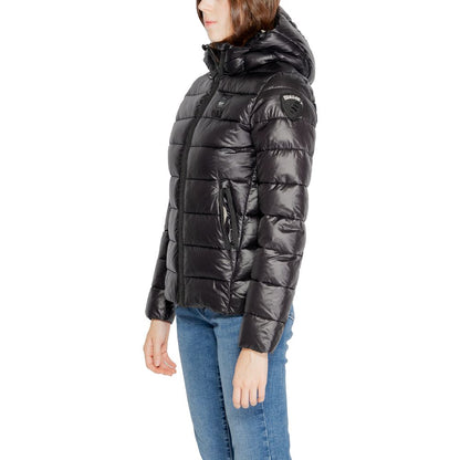 Blauer Black Polyamide Jackets &amp; Coat