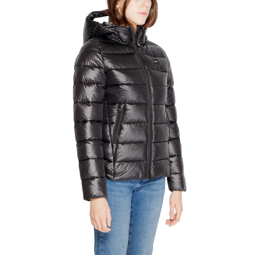 Blauer Black Polyamide Jackets &amp; Coat