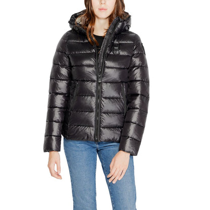 Blauer Black Polyamide Jackets &amp; Coat