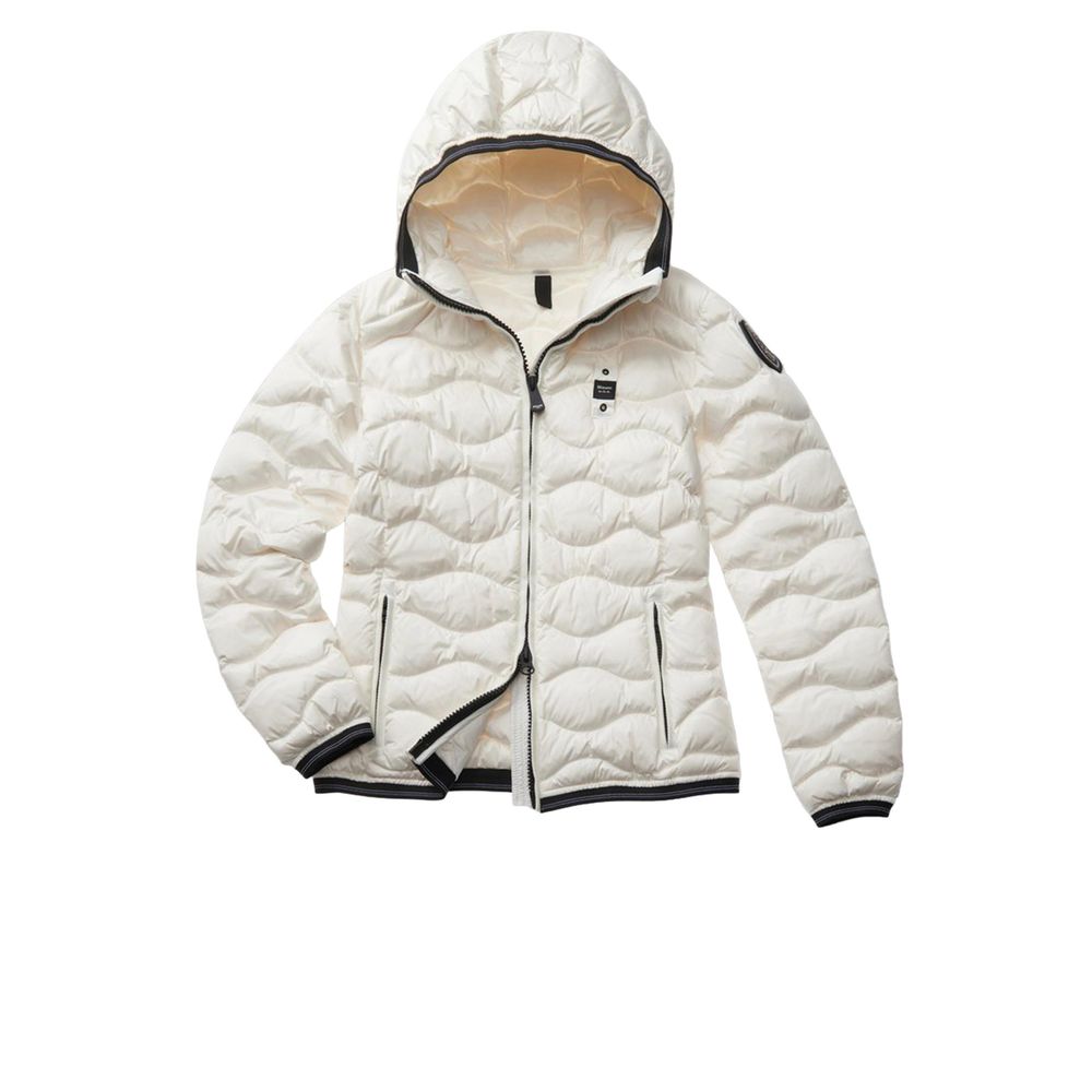 Blauer White Duck Feathers Jackets &amp; Coat