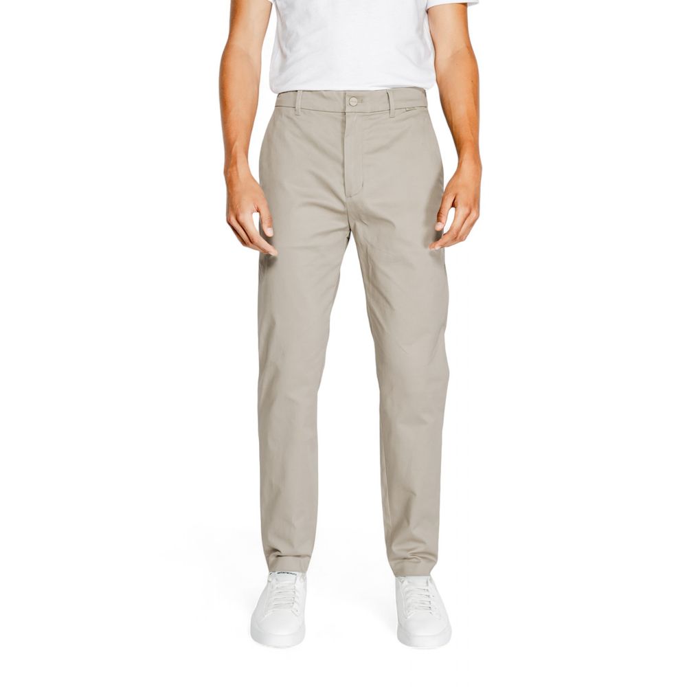 Calvin Klein Jeans Beige Cotton Rigenerato Jeans &amp; Pant