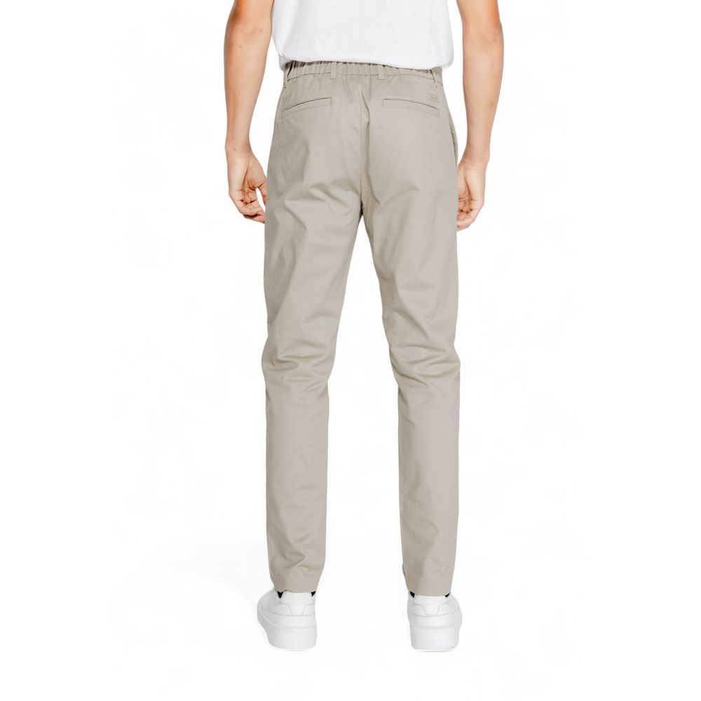 Calvin Klein Jeans Beige Cotton Rigenerato Jeans &amp; Pant