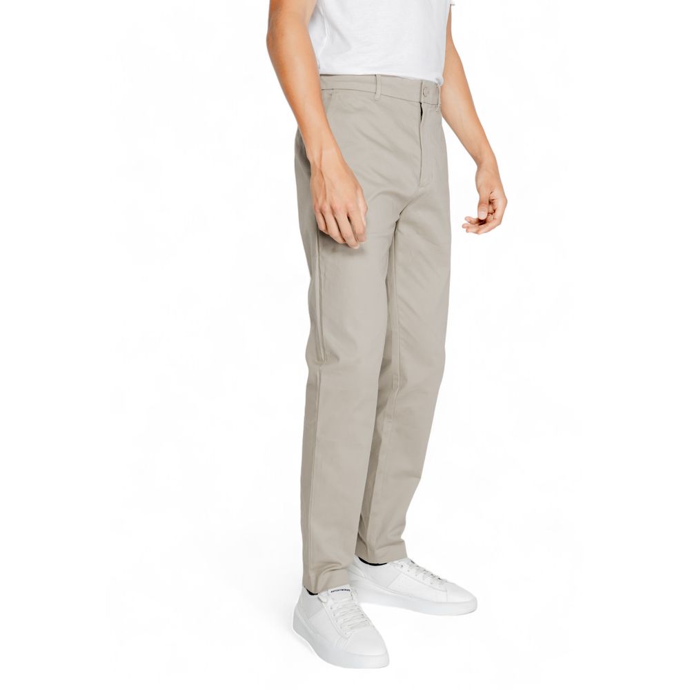 Calvin Klein Jeans Beige Cotton Rigenerato Jeans &amp; Pant