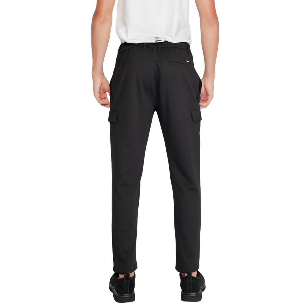 Calvin Klein Black Recycled Polyester Jeans &amp; Pant