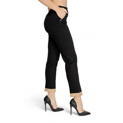 Alviero Martini Prima Classe Black Viscose Jeans &amp; Pant