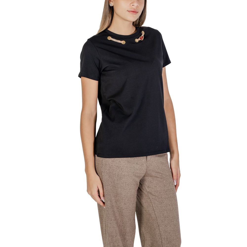 Alviero Martini Prima Classe Black Cotton Tops &amp; T-Shirt