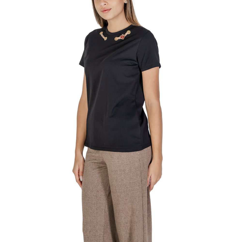 Alviero Martini Prima Classe Black Cotton Tops &amp; T-Shirt