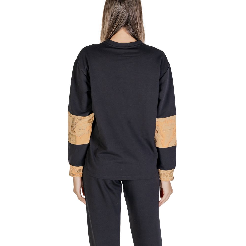 Alviero Martini Prima Classe Black Cotton Sweater