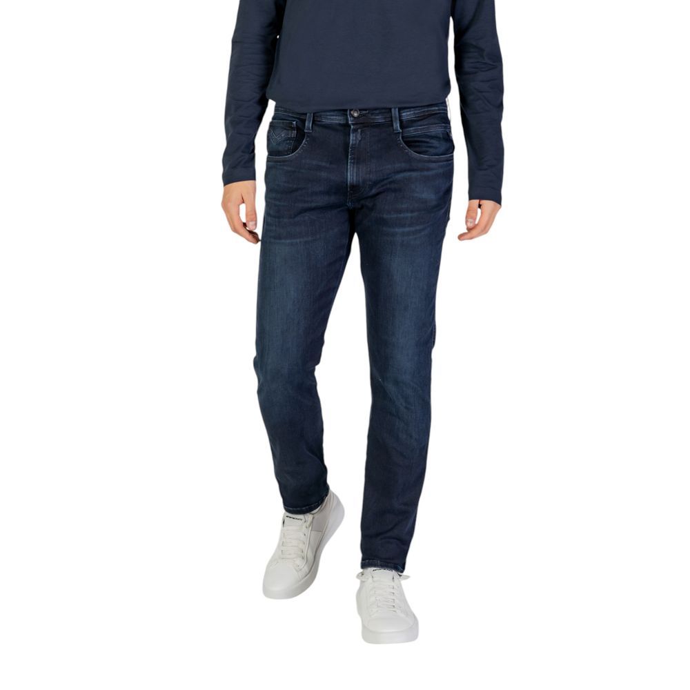 Replay Blue Cotton Jeans &amp; Pant