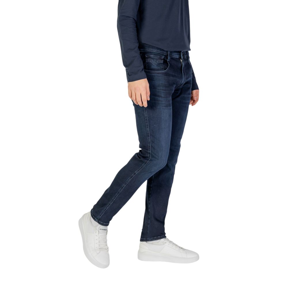 Replay Blue Cotton Jeans &amp; Pant