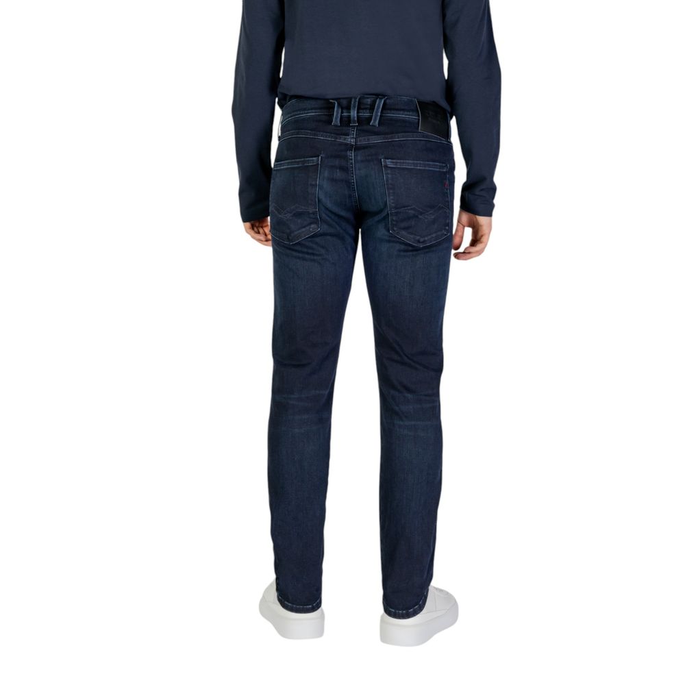 Replay Blue Cotton Jeans &amp; Pant