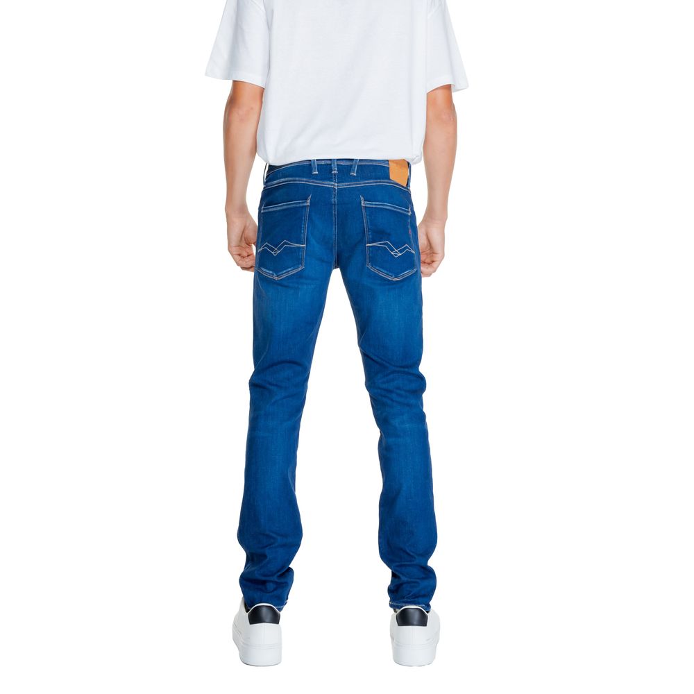 Replay Blue Cotton Jeans &amp; Pant