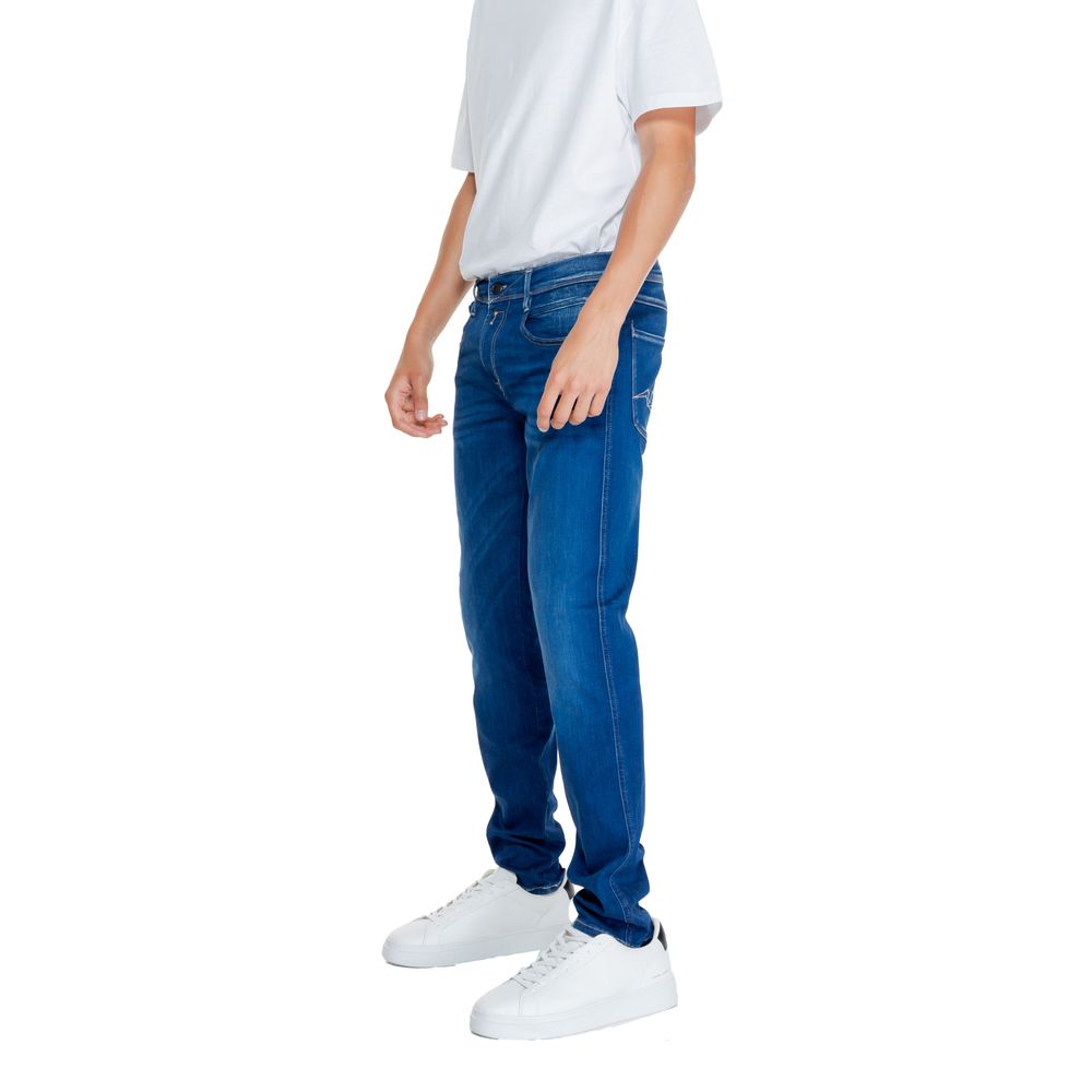 Replay Blue Cotton Jeans &amp; Pant