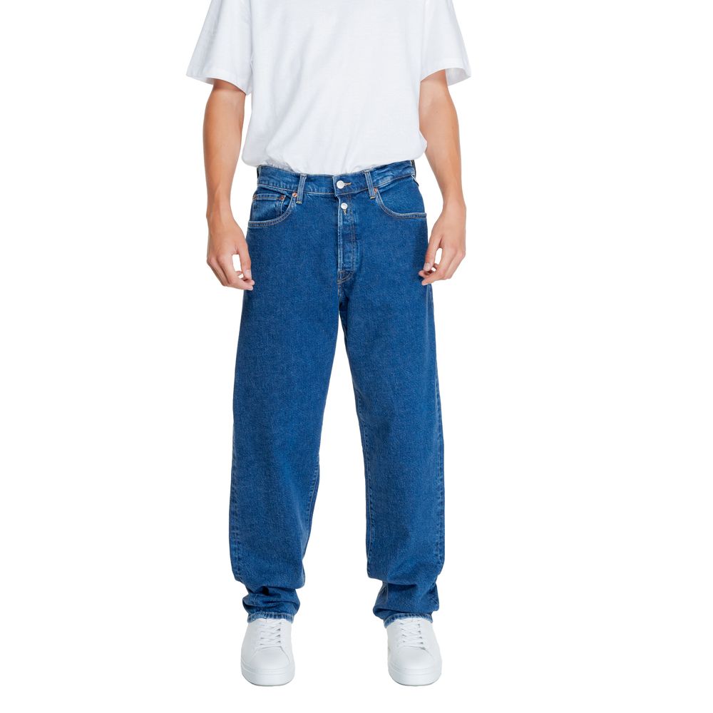 Replay Blue Cotton Jeans &amp; Pant