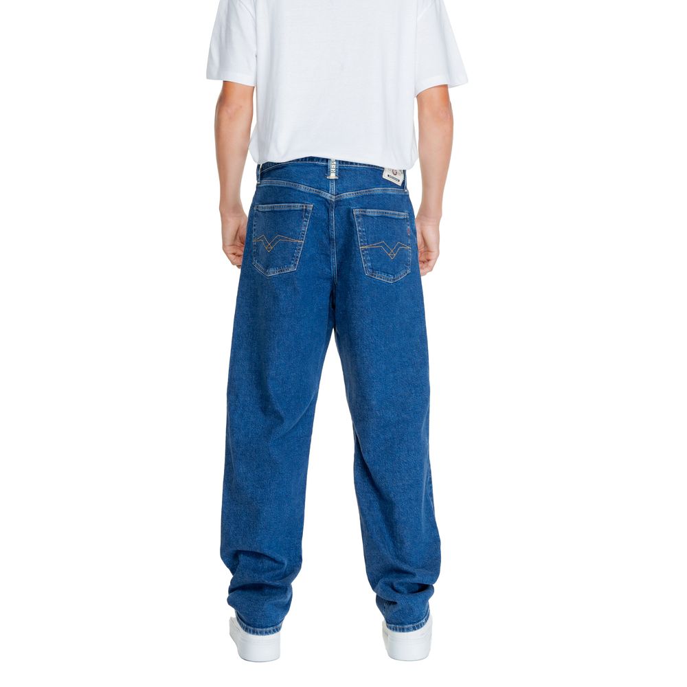 Replay Blue Cotton Jeans &amp; Pant