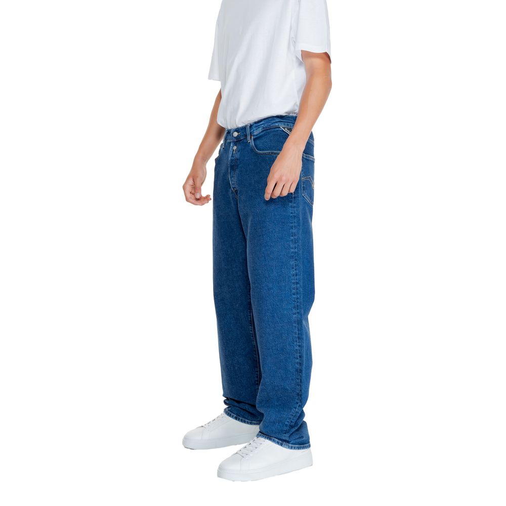 Replay Blue Cotton Jeans &amp; Pant