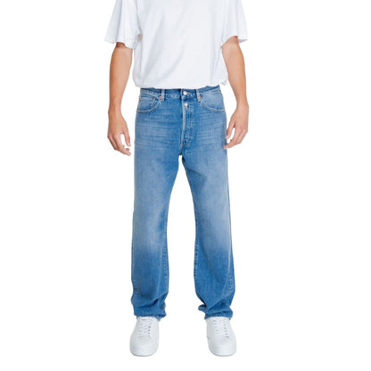 Replay Blue Cotton Jeans &amp; Pant