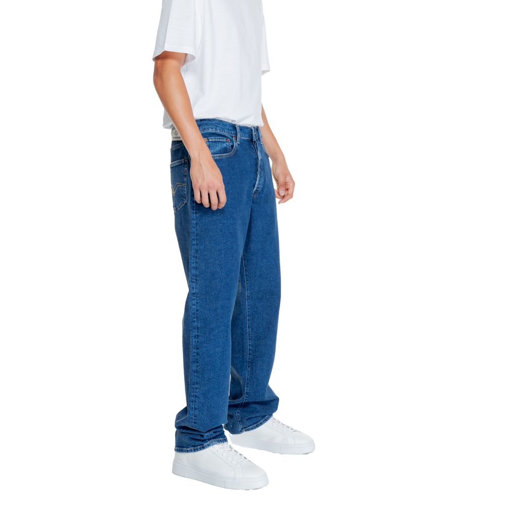 Replay Blue Cotton Jeans &amp; Pant