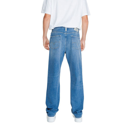 Replay Blue Cotton Jeans &amp; Pant