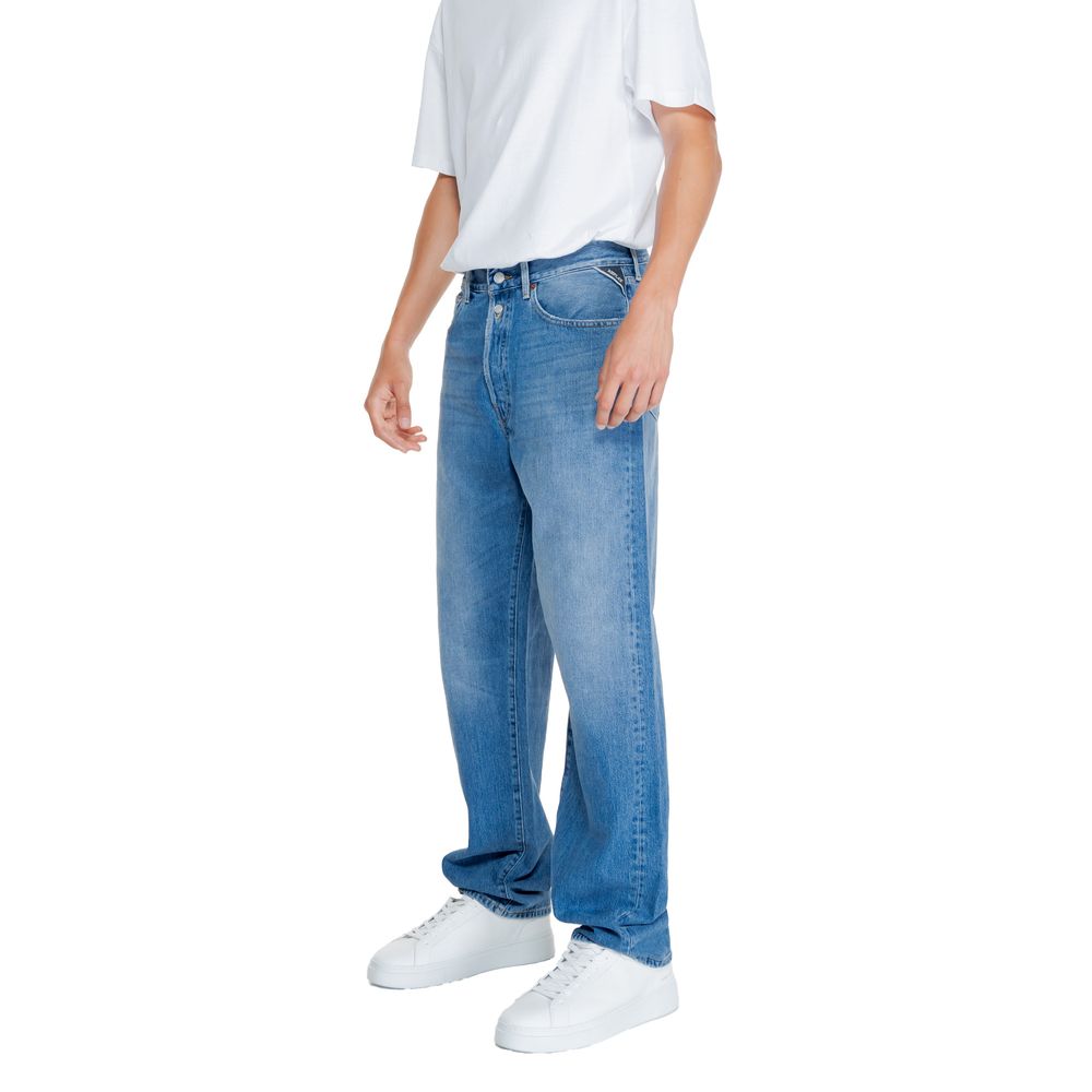 Replay Blue Cotton Jeans &amp; Pant