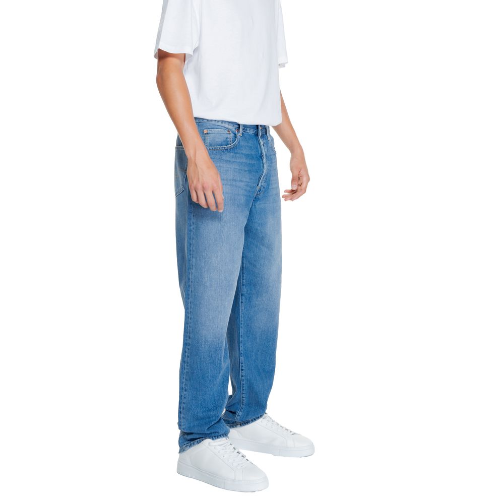 Replay Blue Cotton Jeans &amp; Pant