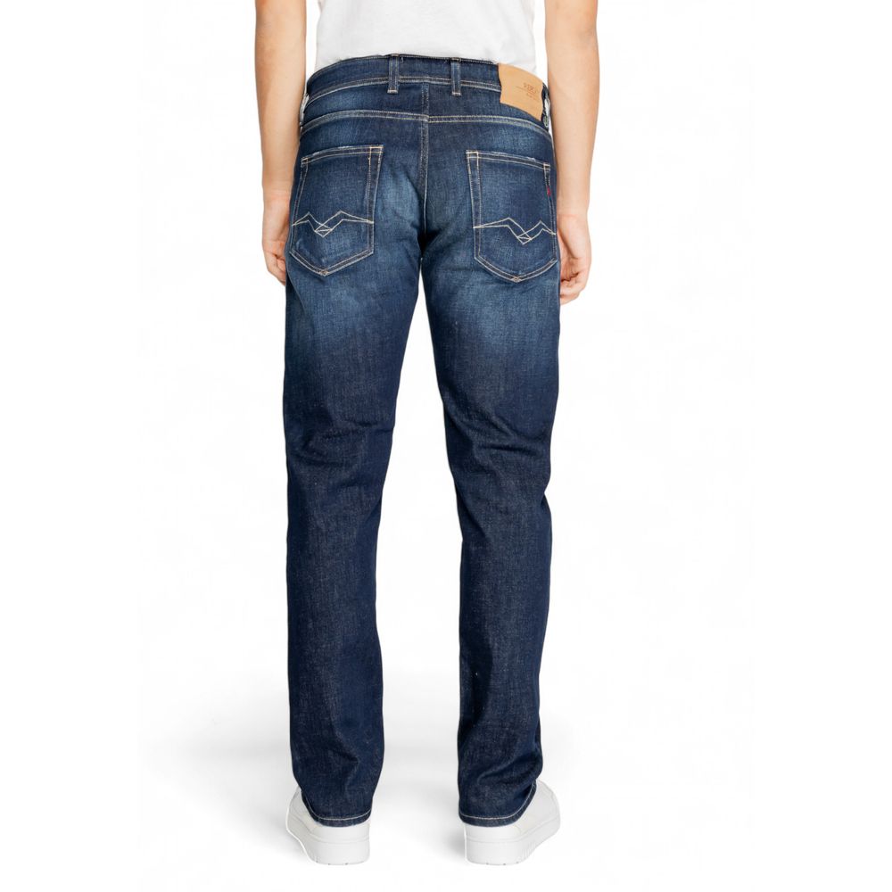 Replay Blue Cotton Jeans &amp; Pant