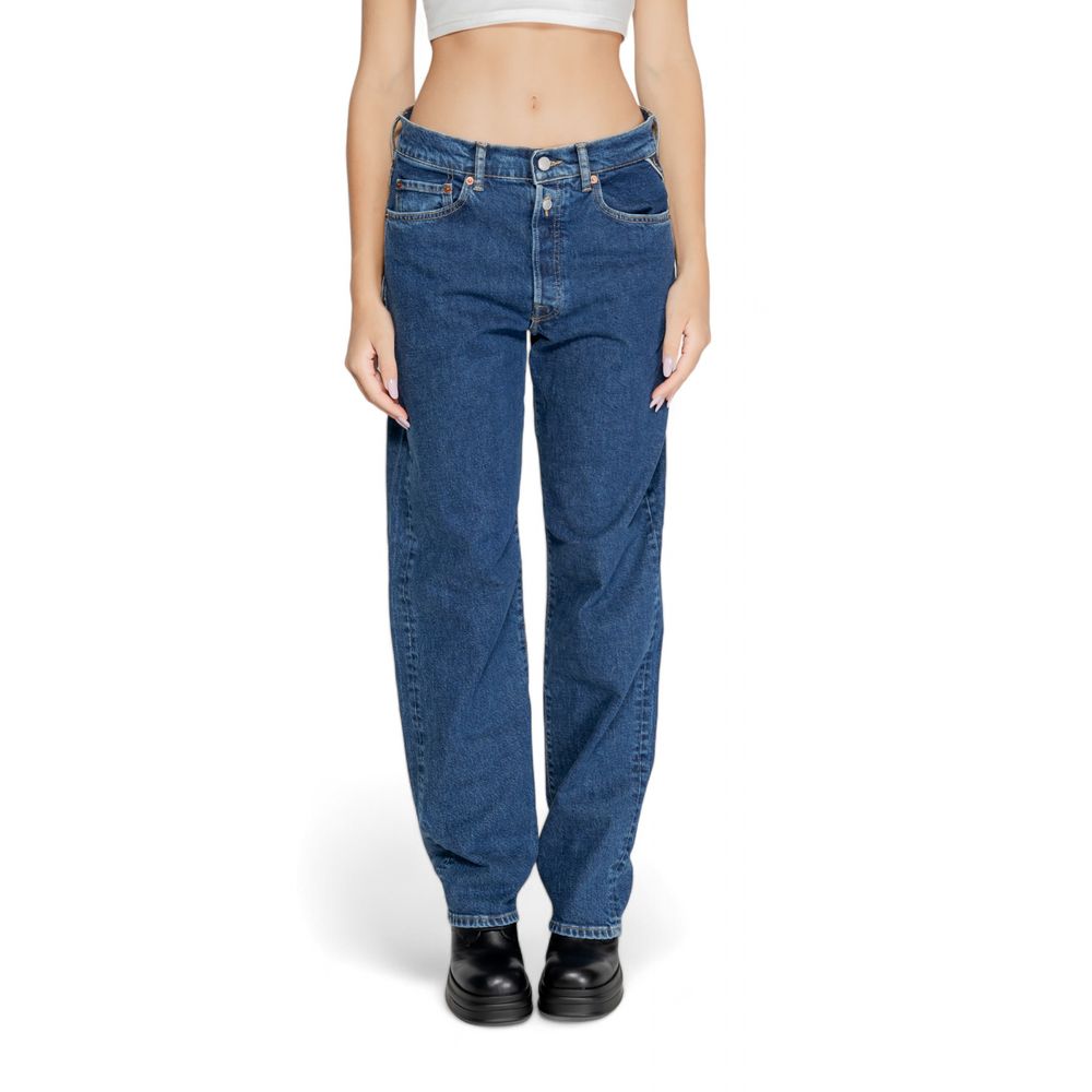 Replay Blue Cotton Jeans &amp; Pant