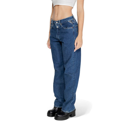 Replay Blue Cotton Jeans &amp; Pant