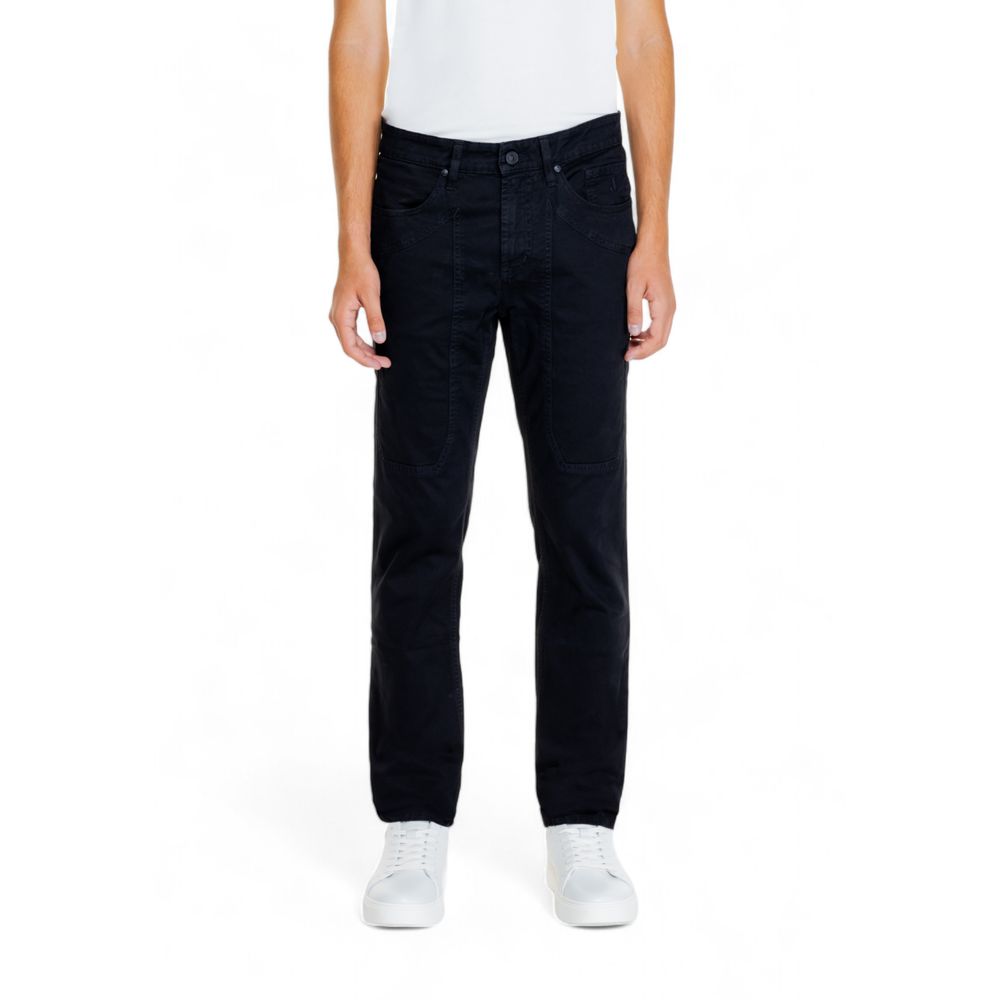 Jeckerson Black Cotton Jeans &amp; Pant