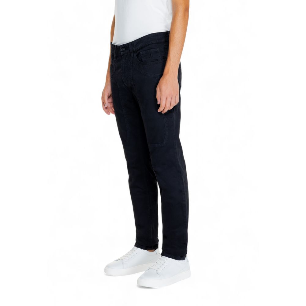 Jeckerson Black Cotton Jeans &amp; Pant